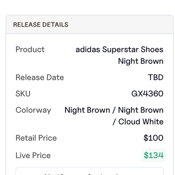 NWB NWT Adidas Superstars Originals GX4360 Brown Gold Size 42 White Shell Clam - Picture 14 of 15